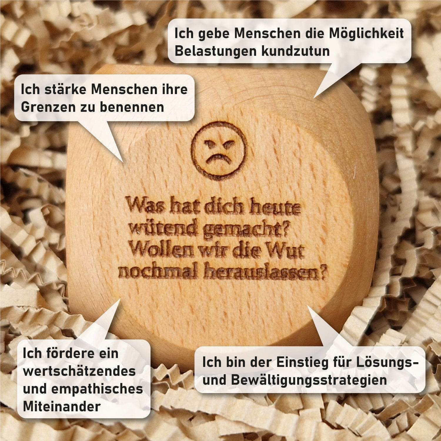 Reflexionswürfel für Familien, negativ Variante 1